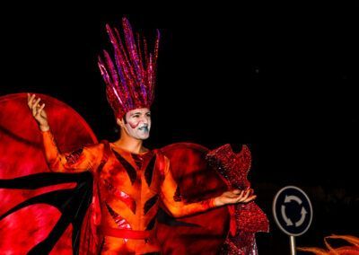 zancudos y fuego con la batucada kumkumtrà